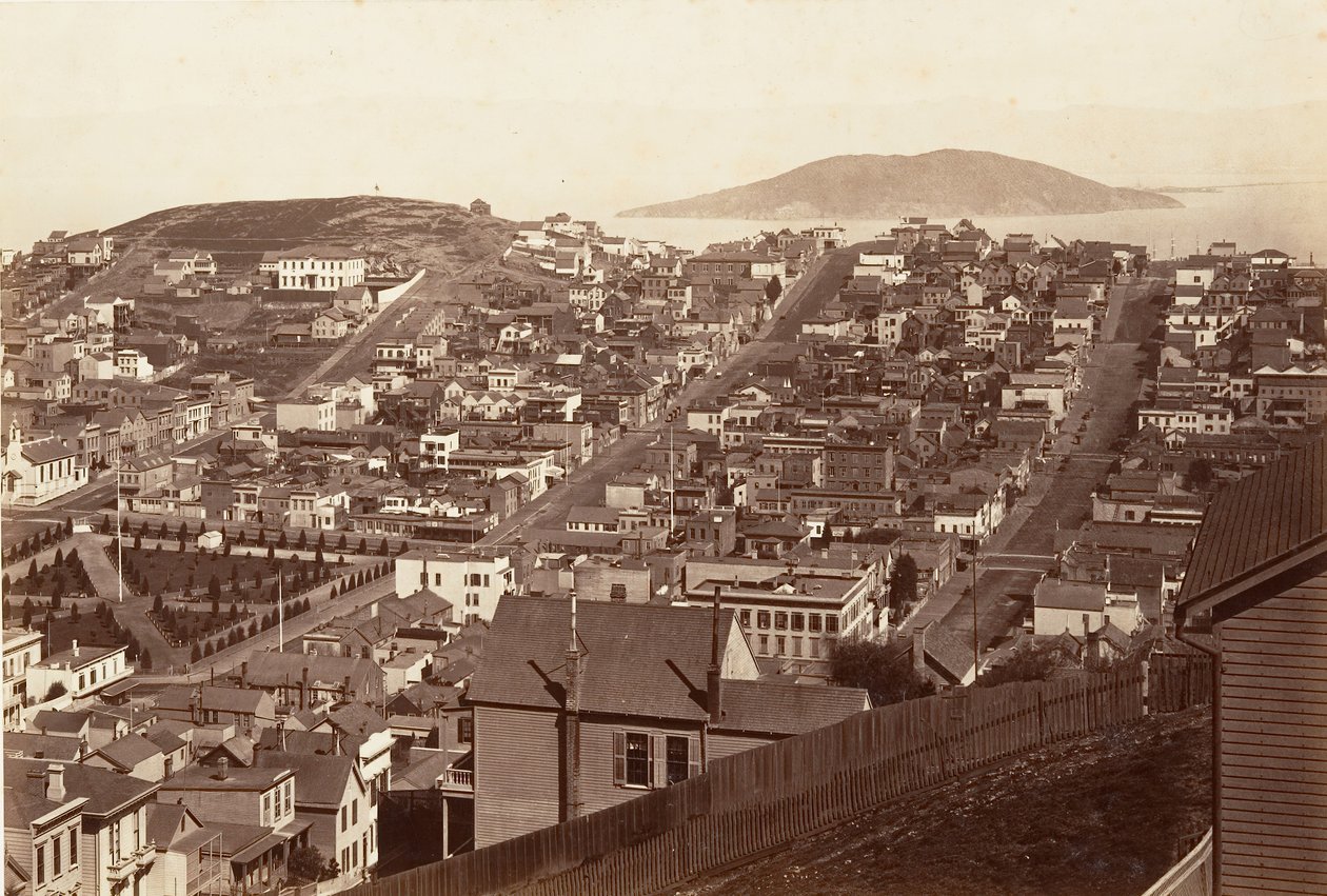 旧金山，1864年，约1876年印刷。 作者 卡尔顿·埃蒙斯·沃特金斯