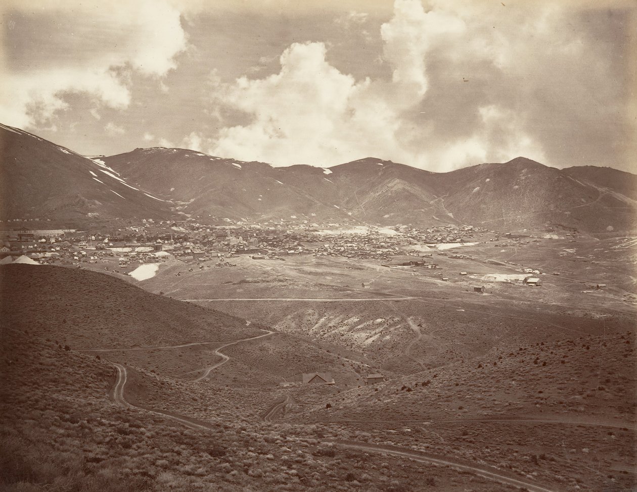 弗吉尼亚市，1875年，约1876年印刷。 作者 卡尔顿·埃蒙斯·沃特金斯