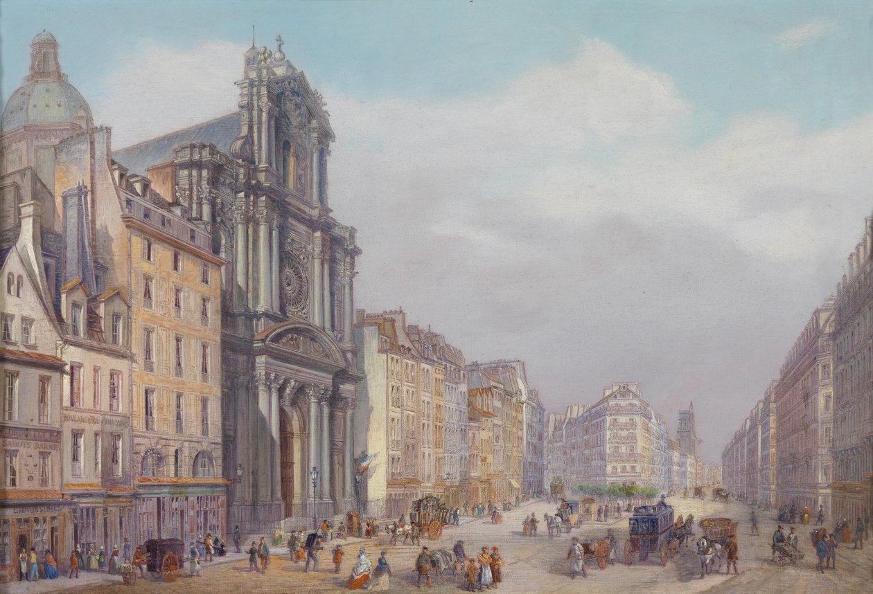 Rue Saint-Antoine，巴黎看法 作者 卡洛·博索利