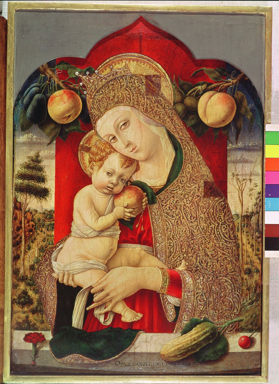 处女和儿童 作者 卡洛·克里维利（Carlo Crivelli）
