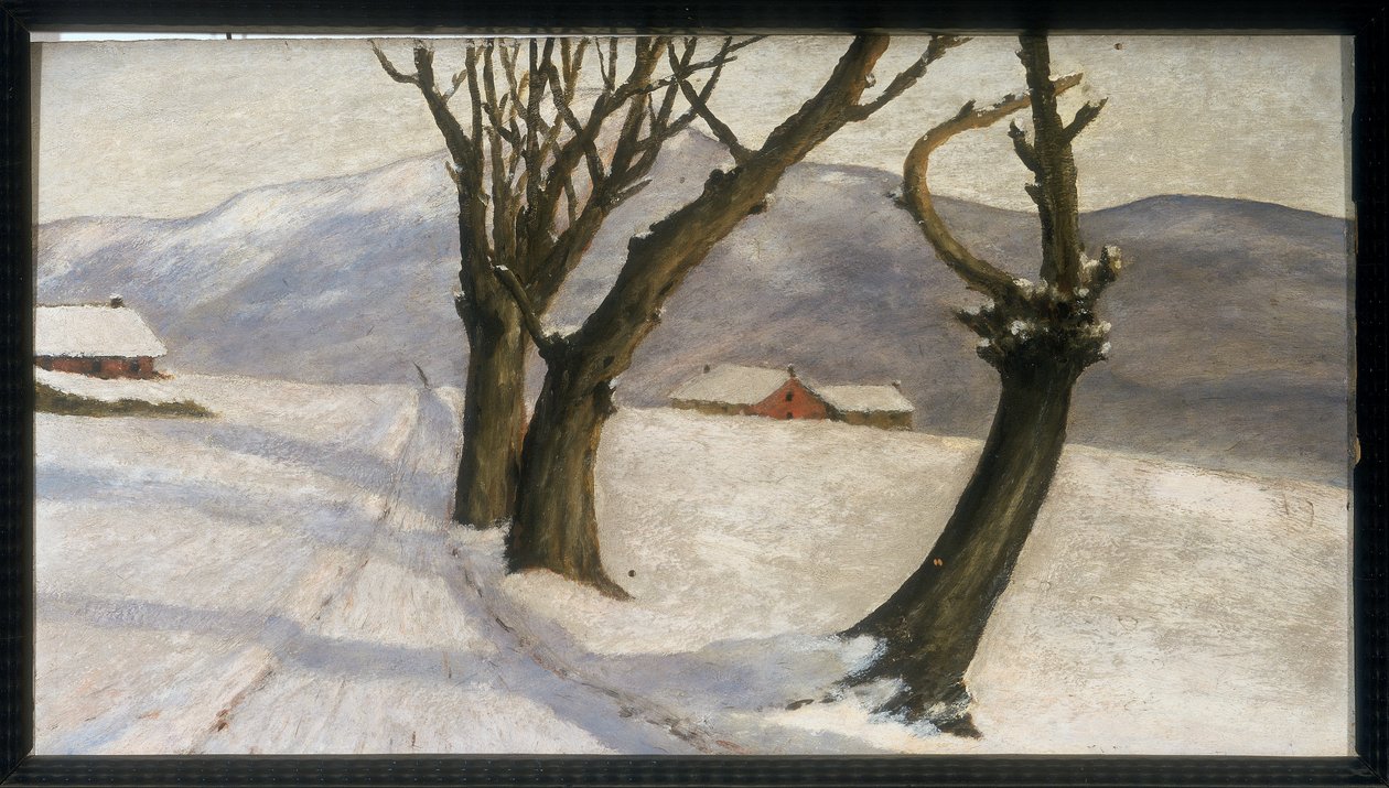 冬季景观，c.1920 作者 卡洛·费拉里奥（Carlo Ferrario）