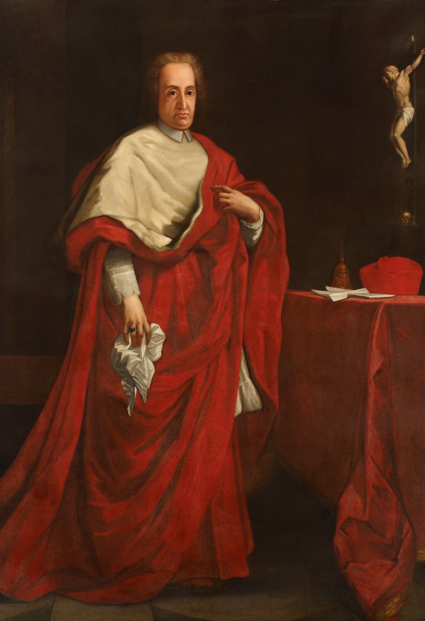 红衣主教Antonio Barberini，c.1660 作者 卡罗·马拉塔或马拉蒂