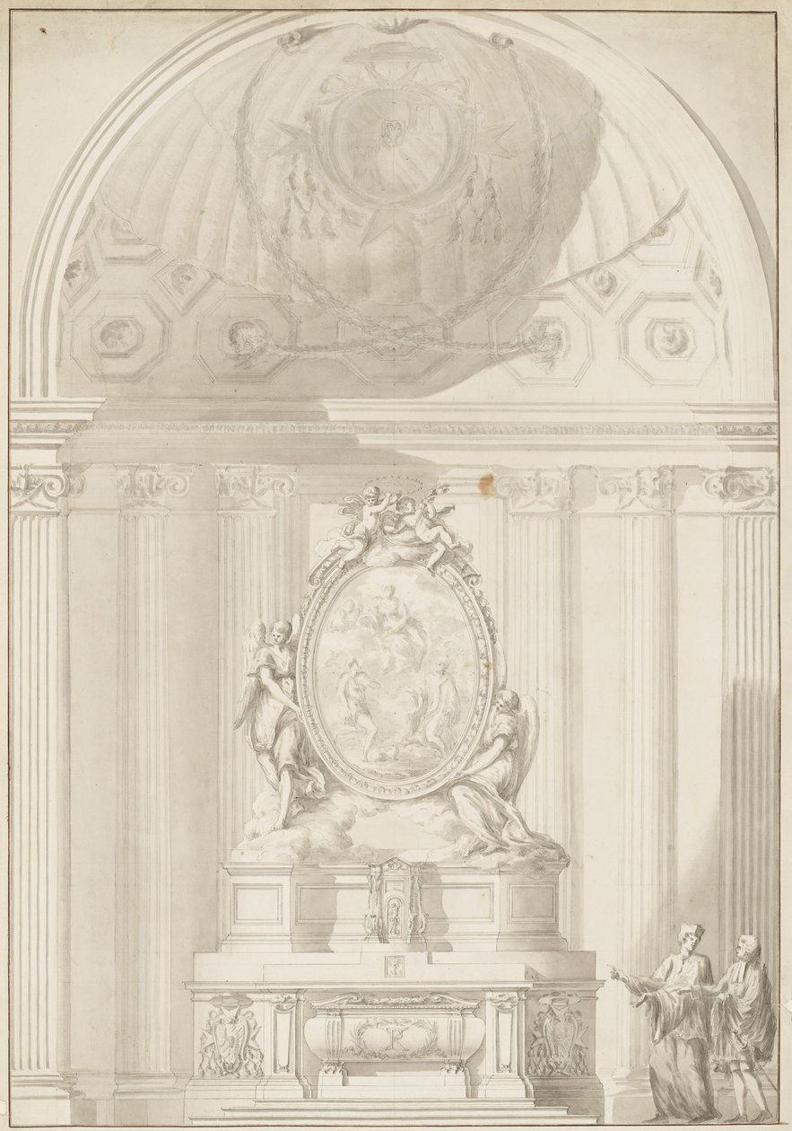 Santa Maria del Priorato，罗马，高坛的另类设计 作者 卡洛·马尔基奥尼