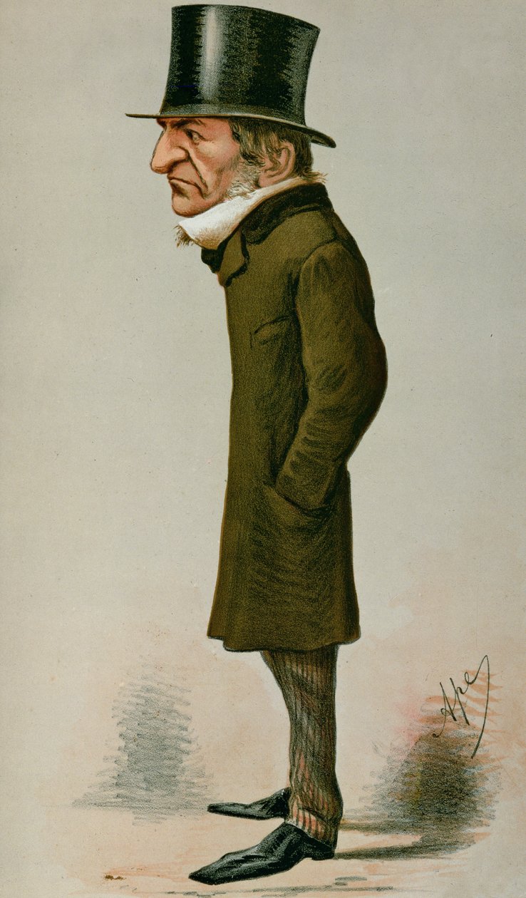 William Wwart Gladstone（1809-98）漫画，来自名利场，1869年2月6日 作者 卡罗佩莱格里尼