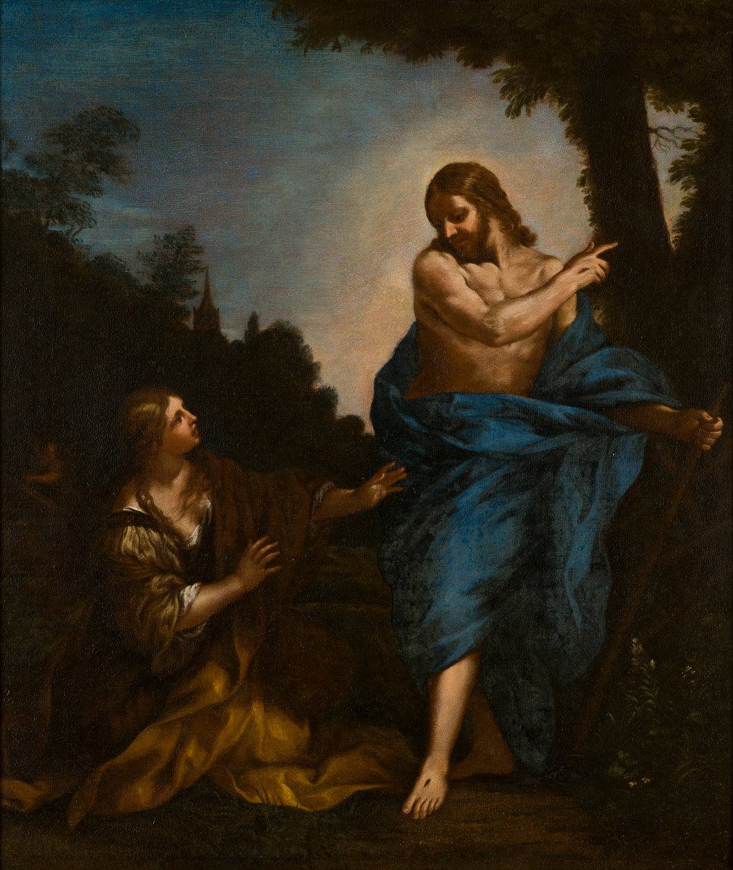 Noli Me Tangere，约 1645-1713 年（布面油画） 作者 Carlo（Maratta或Maratti的追随者）