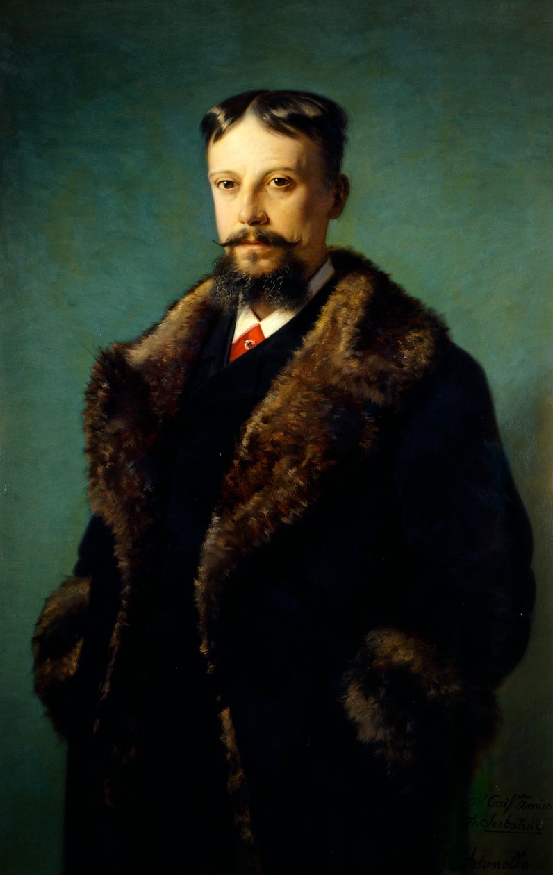 阿方索-塞尔巴蒂的肖像，卡洛-阿德莫洛（1824-1911），布面油画 作者 卡洛·阿德莫洛