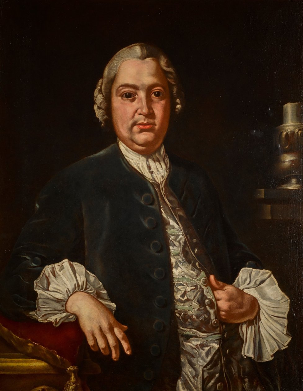 作曲家Niccolò Jommelli的肖像，1714-1774。 作者 卡洛·阿马尔菲