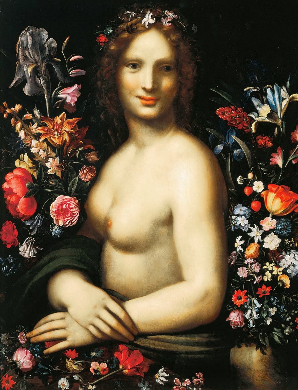 Flora La Nuda, 约1600年。 作者 卡罗·安东尼奥·普罗卡奇尼