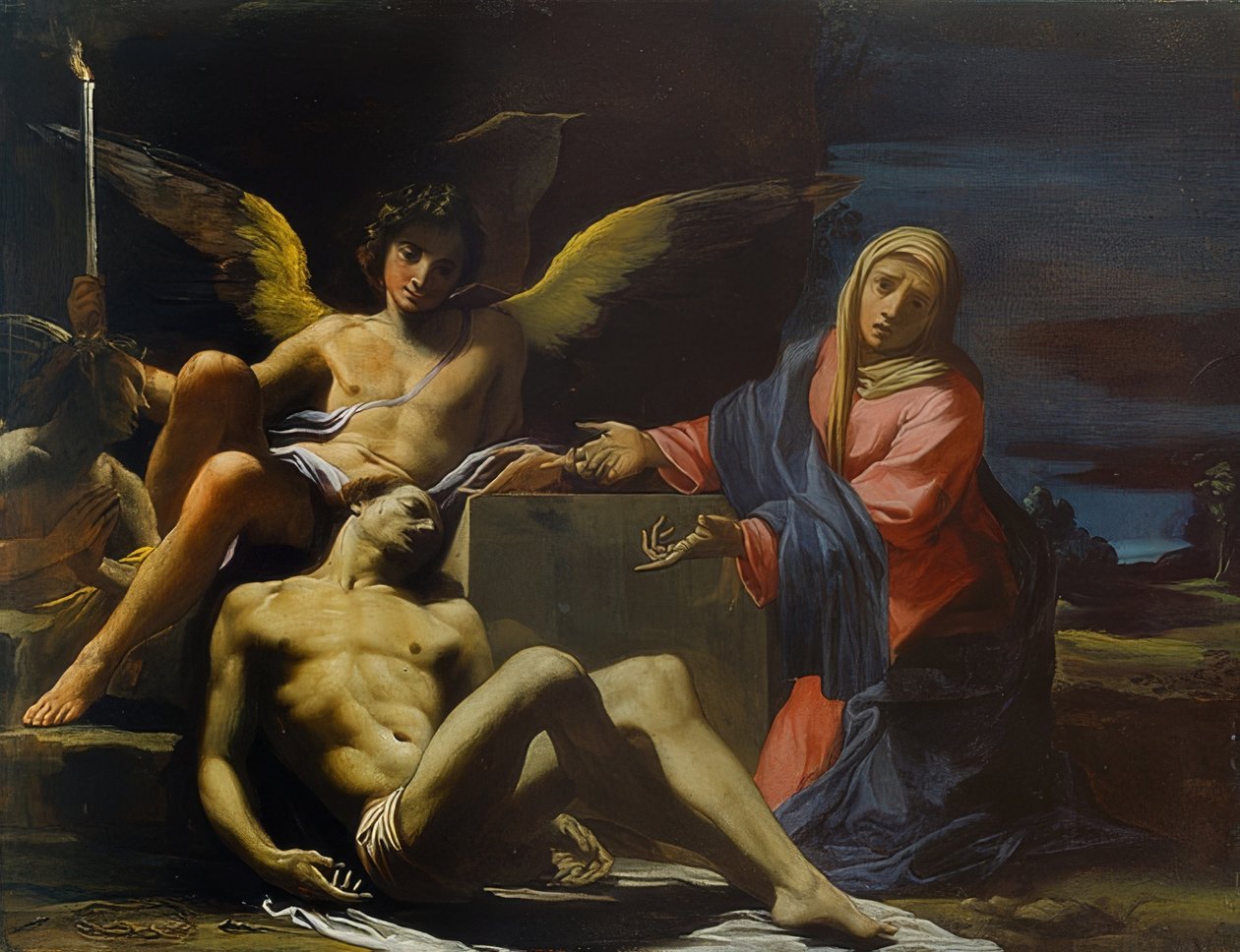 Pietà。一台1630 作者 卡罗·博诺尼