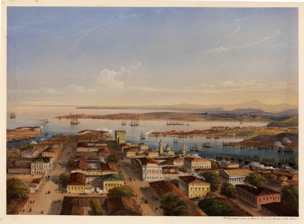 塞瓦斯托波尔全景，1856年 作者 卡洛·博索利