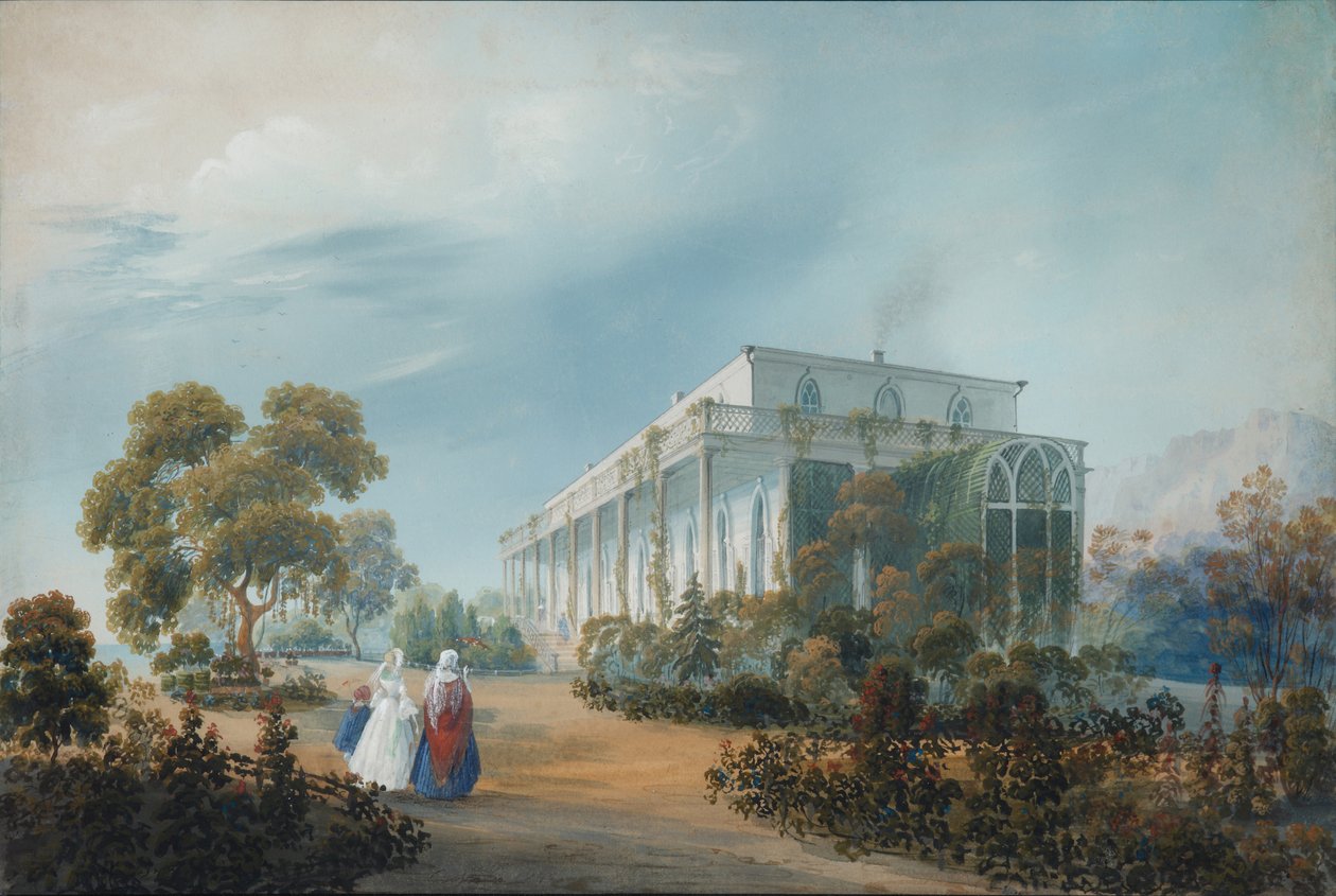 纳什什金斯庄园（Miskhor），1842年 作者 卡洛·博索利