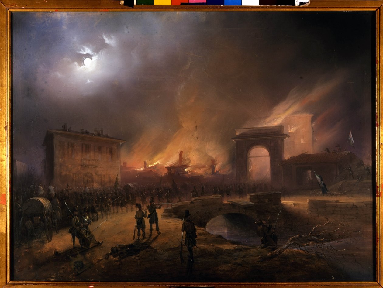 Risorgimento: The Five Days of Milan (Cinque giornate di Milano)（1848 年 3 月 18 日至 22 日）：这是 1848 年革命（第一次意大利独立战争的一部分）的第一集，见证了米兰人的崛起 民众反抗 作者 卡洛·博索利