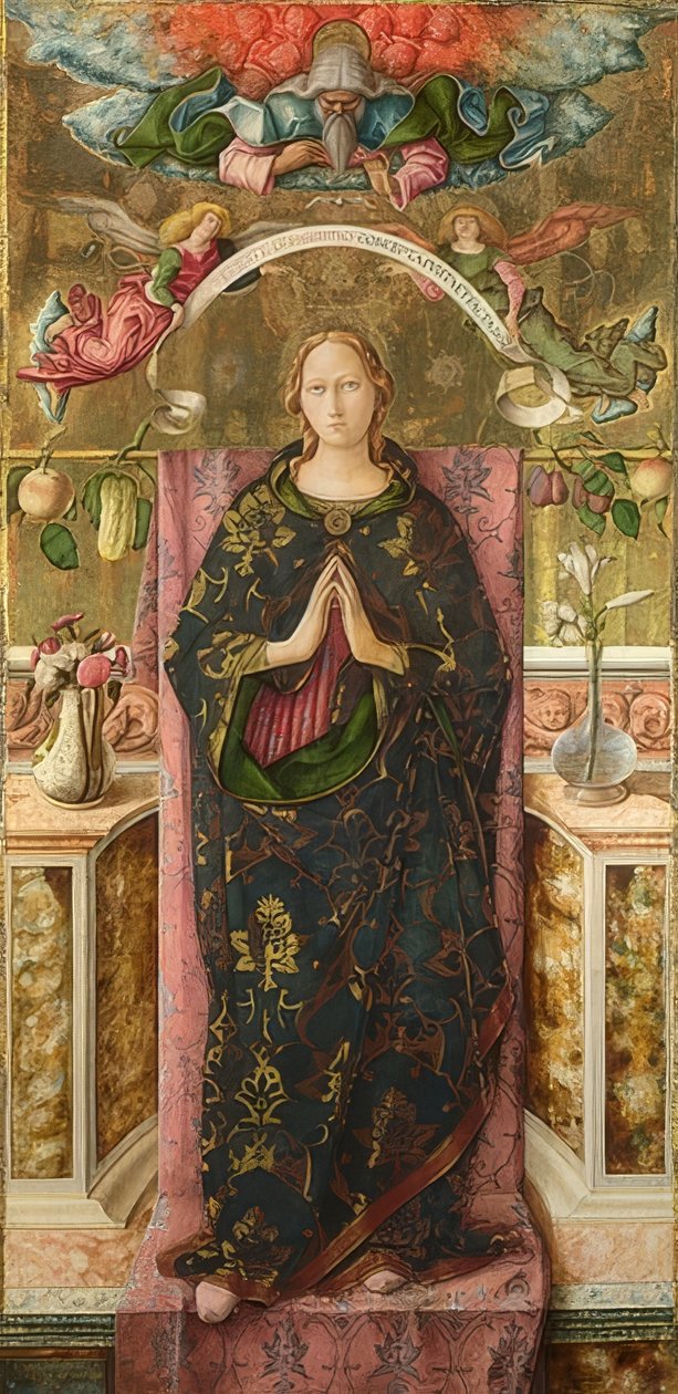 完美的构想。 1492 作者 卡洛·克里维利（Carlo Crivelli）