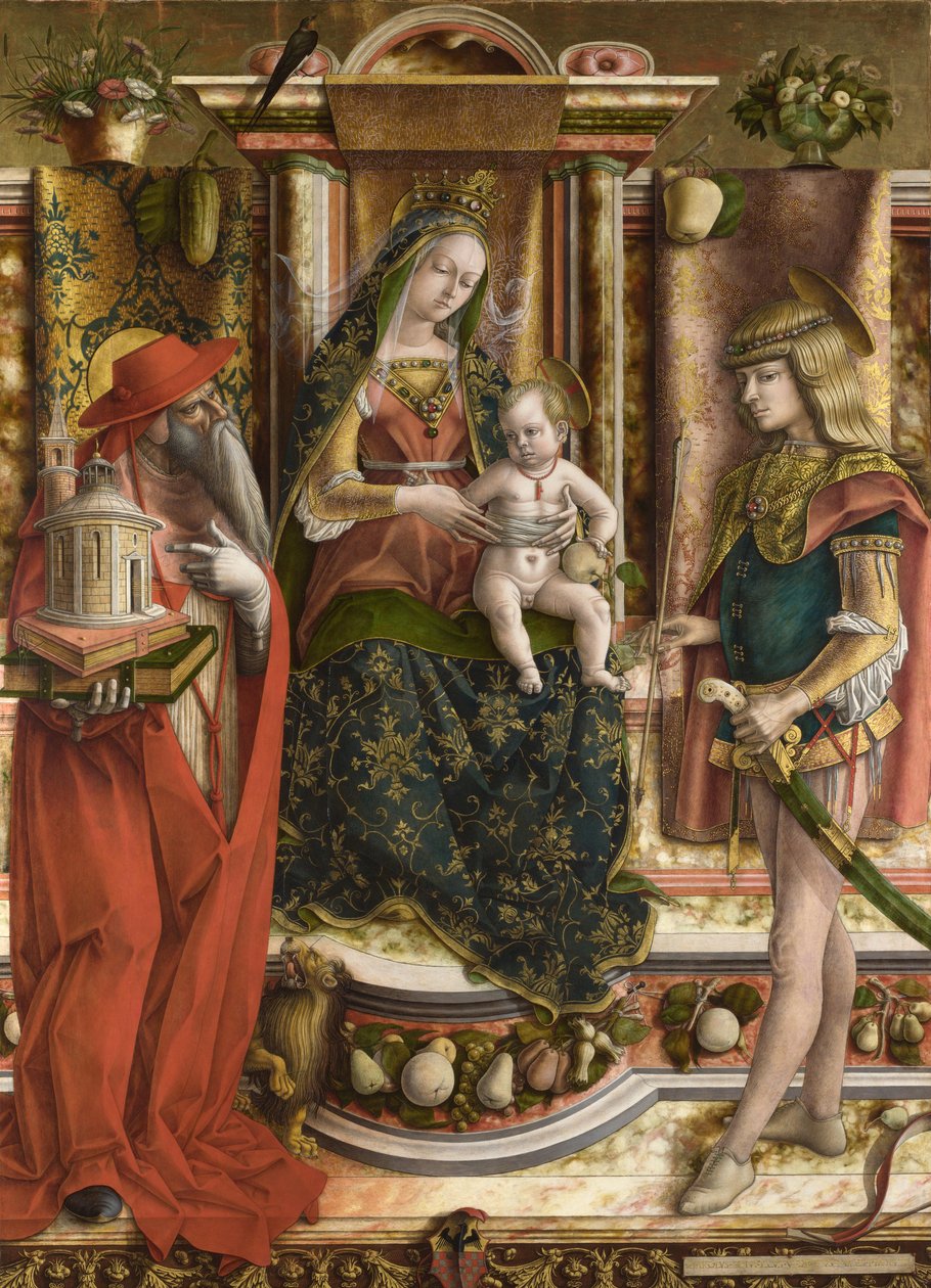 燕子的麦当娜燕子的麦当娜，1490年后 作者 卡洛·克里维利（Carlo Crivelli）