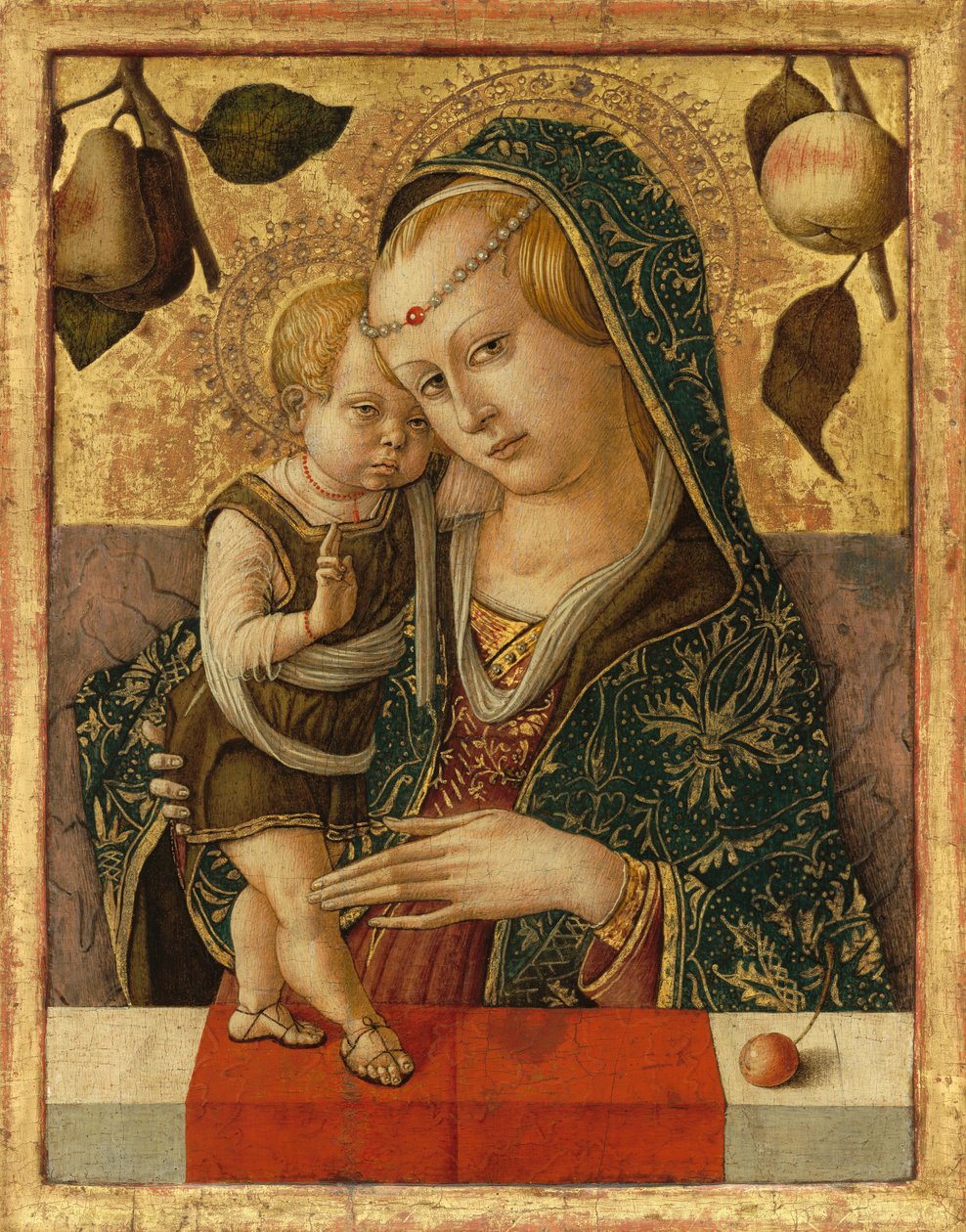 圣母玛利亚和孩子 作者 卡洛·克里维利（Carlo Crivelli）