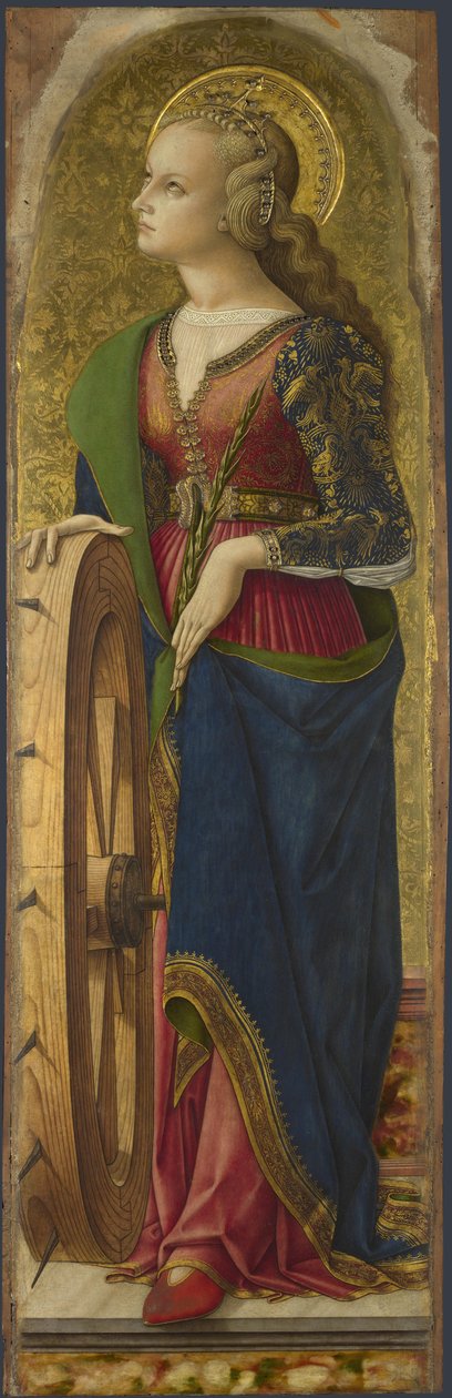 亚历山大·圣凯瑟琳，1476年 作者 卡洛·克里维利（Carlo Crivelli）
