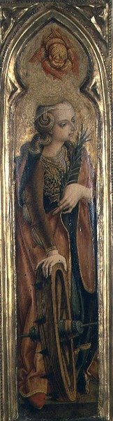 亚历山大的圣凯瑟琳（面板上的钢笔画） 作者 卡洛·克里维利（Carlo Crivelli）