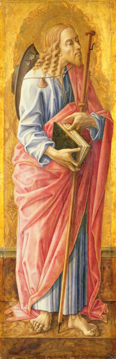 St James the Greater（面板上的蛋彩画） 作者 卡洛·克里维利（Carlo Crivelli）