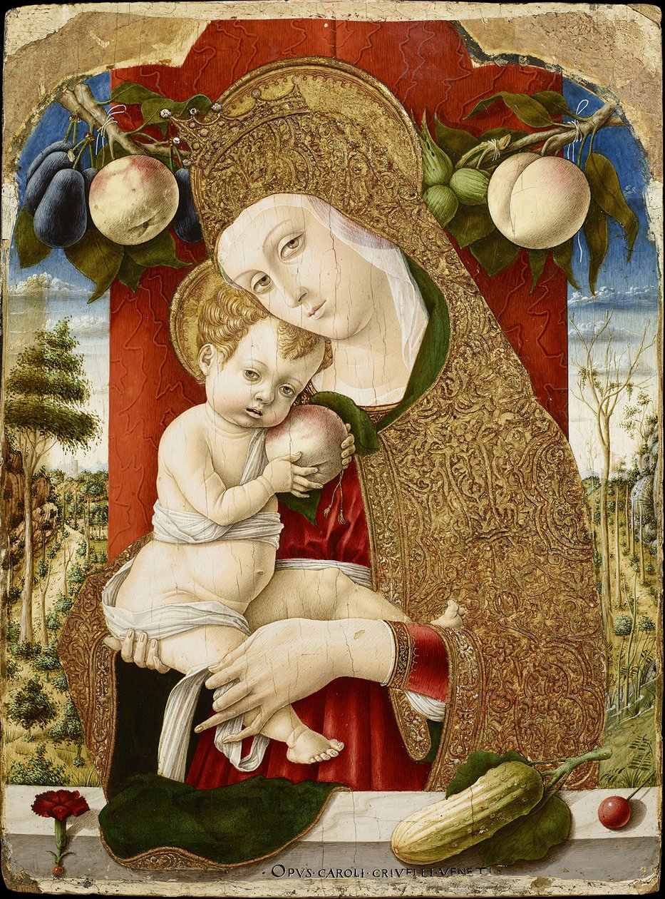 童贞女（1482-1483） 作者 卡洛·克里维利（Carlo Crivelli）