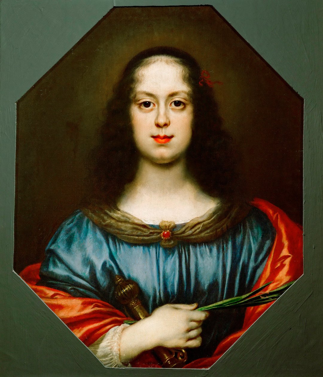 Vittoria della Rovere（1622-1694）作为圣凯瑟琳的肖像 作者 卡罗多尔奇
