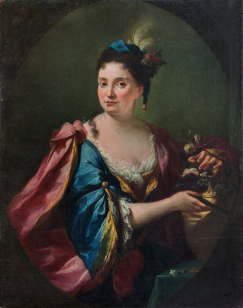 Portrait of Caterina Corbelini (?), c.1730 (oil on canvas) 作者 卡罗·因诺琴佐·卡罗尼