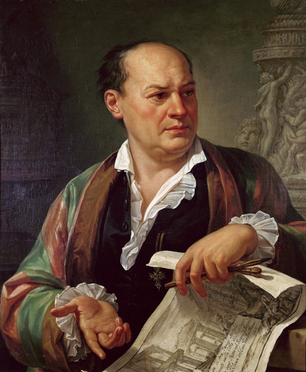 肖像Giovanni Battista Piranesi，1779年 作者 卡洛·拉布鲁齐（Carlo Labruzzi）