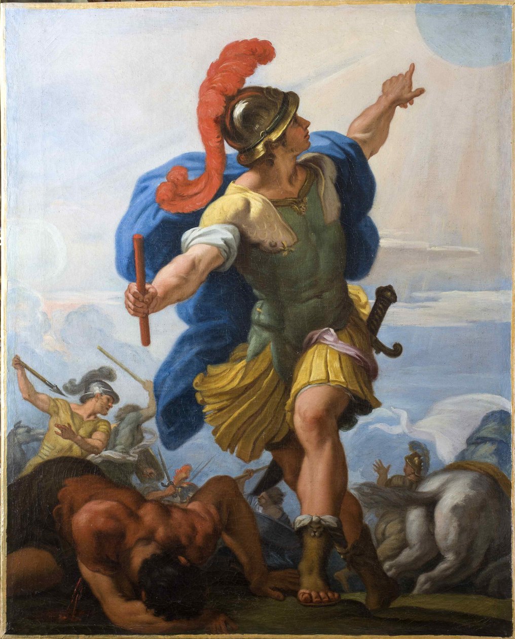 约书亚指挥太阳静止不动。 作者 卡洛·马拉塔（Carlo Maratta）