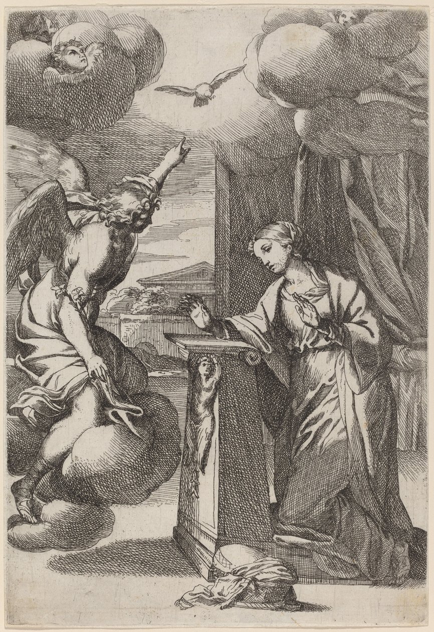 圣母领报 作者 卡洛·马拉塔（Carlo Maratta）