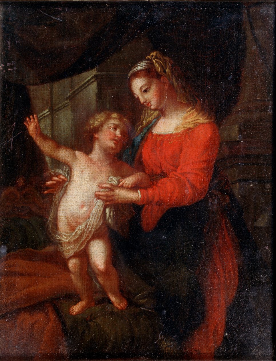 圣母与儿童"。   作者 卡洛·马拉塔（Carlo Maratta）