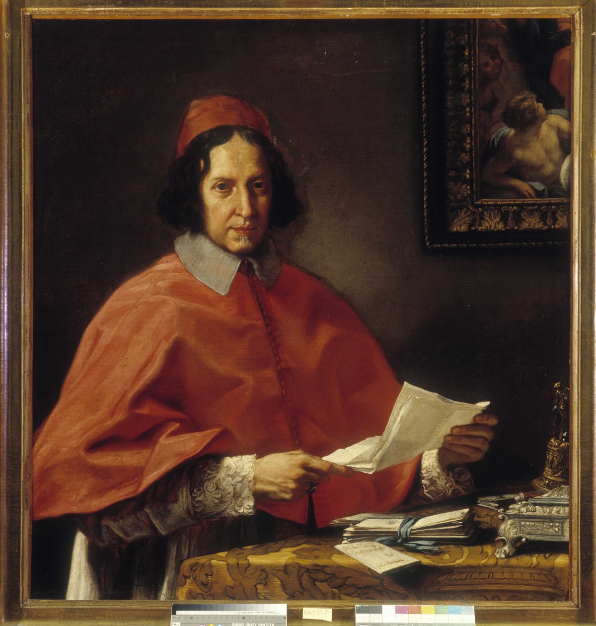 红衣主教 Alderano Cybo (1676-1689) 的肖像 作者 卡罗·马拉塔或马拉蒂