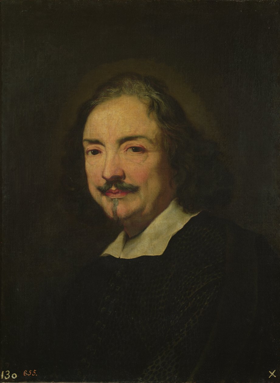 画家Andrea Sacchi，在Van Dyck之后，1660年 作者 卡罗·马拉塔或马拉蒂