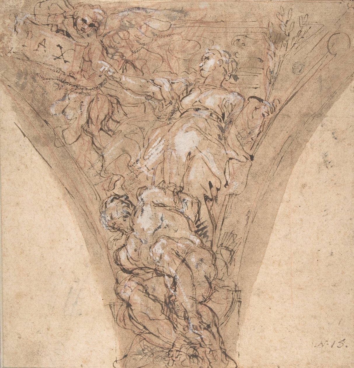 和平的寓言图，1625-1713年。 作者 卡洛·马拉蒂（Carlo Maratti）
