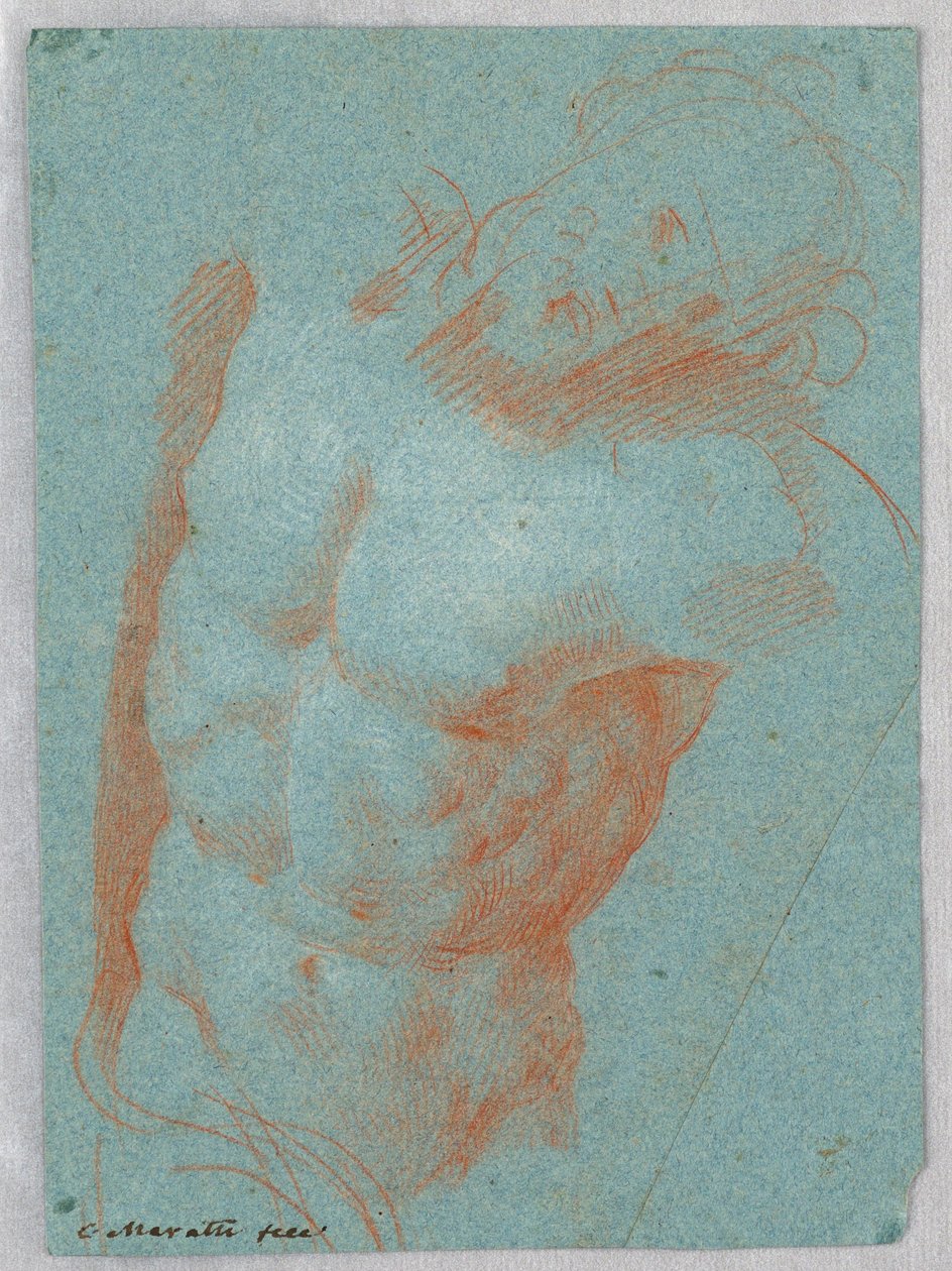 绘画，《死去基督的躯干》，1650-1700 年 作者 卡洛·马拉蒂（Carlo Maratti）