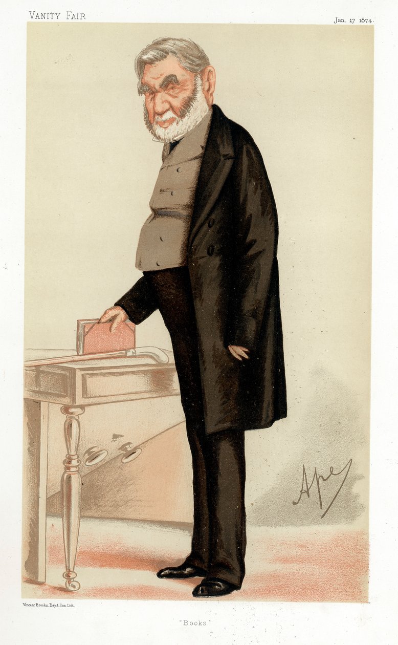 安东尼·潘尼兹（Anthony Panizzi），意大利书目作者，1874年 作者 卡罗佩莱格里尼
