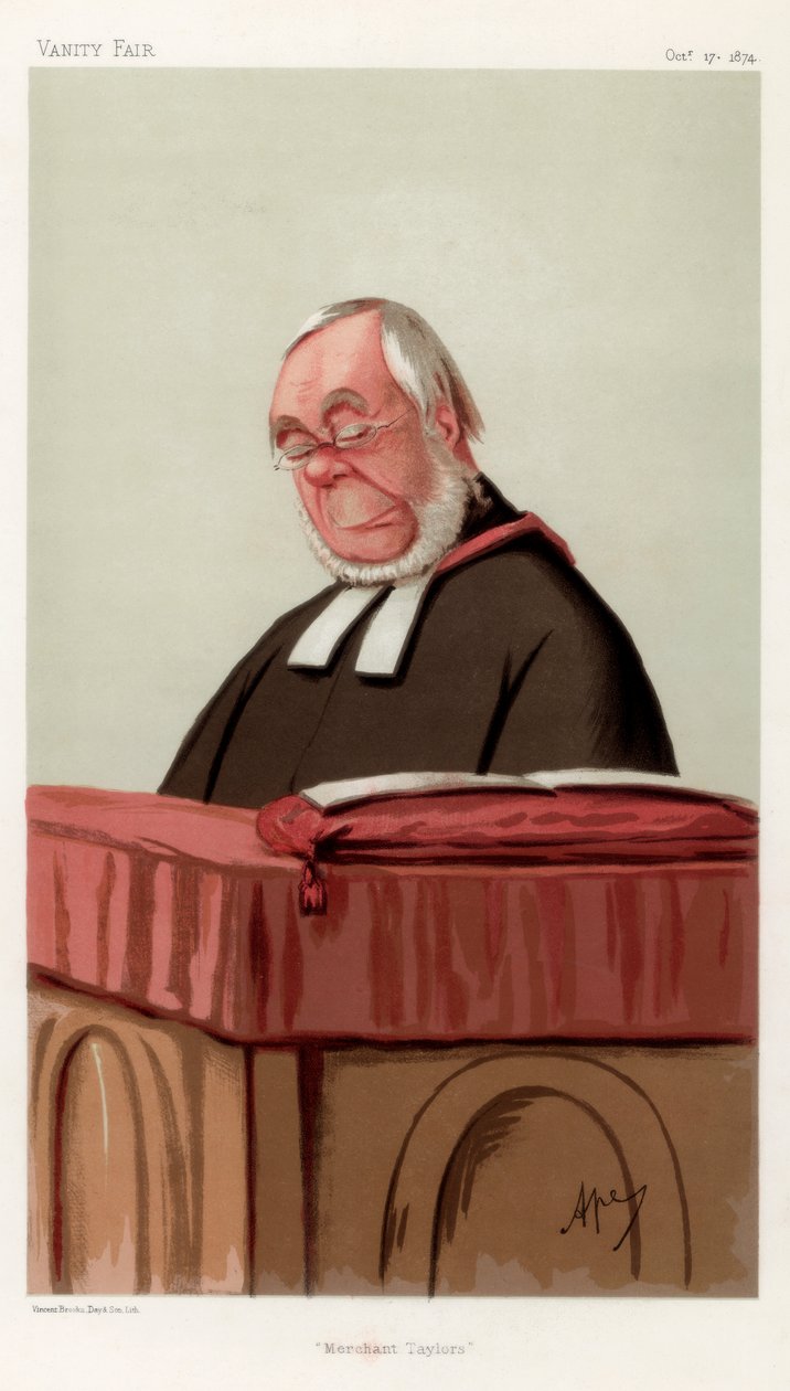商人泰勒（James Augustus Hessey）DCL牧师泰勒，1874年。 作者 卡罗佩莱格里尼