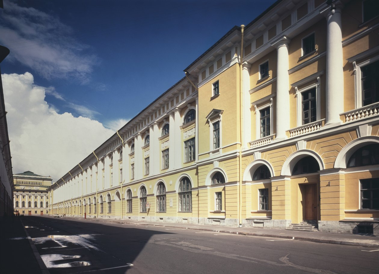 圣彼得堡罗西街建筑师，1828年至1832年 作者 卡罗·罗西（Carlo Rossi）