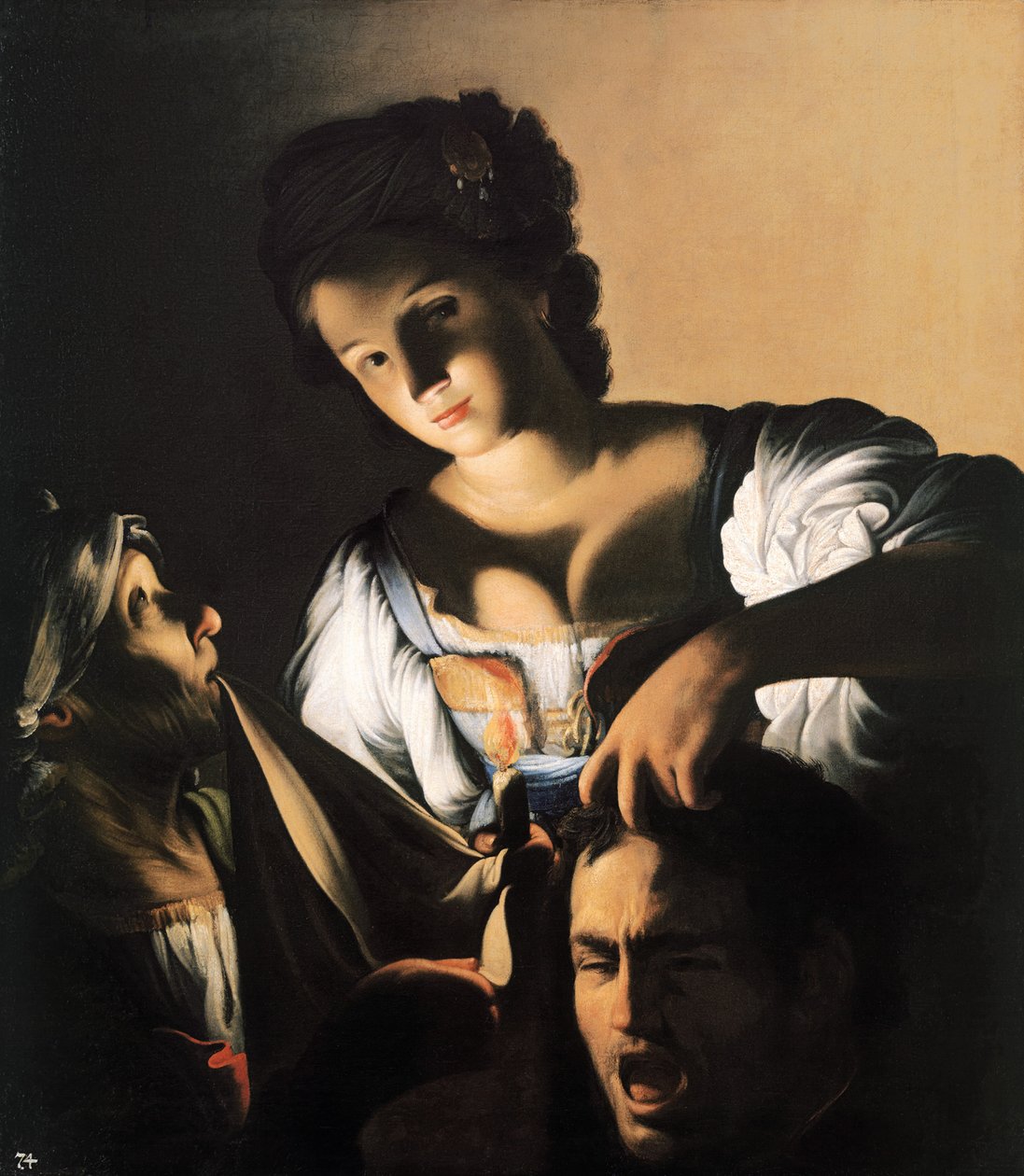 带着Holofernes头颅的Judith，约1610-1615。 作者 卡罗萨拉切尼