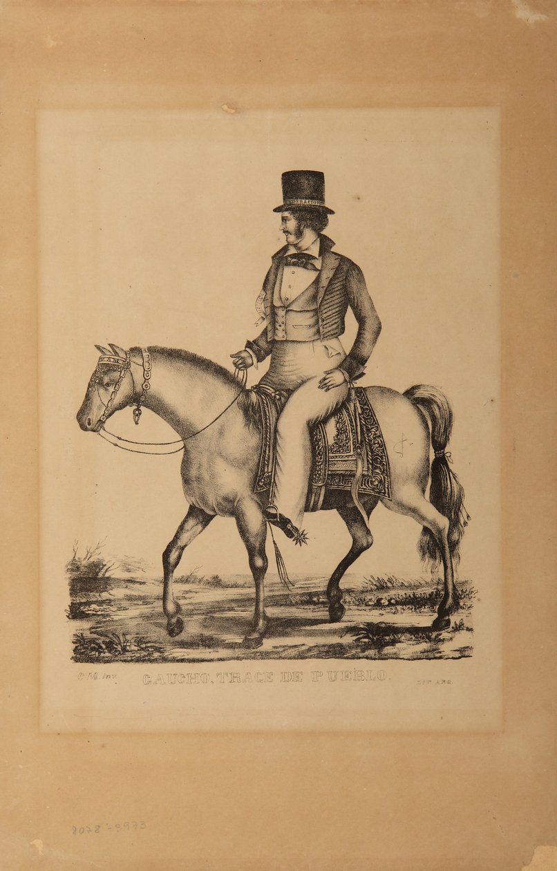 Gaucho, traje de pueblo - Carlos Morel 作者 卡洛斯·莫雷尔