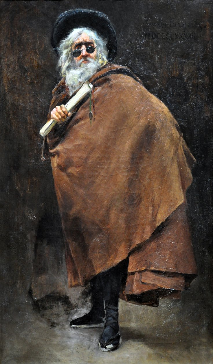 恩里克·梅尔达肖像，1892 年左右（布面油画） 作者 卡洛斯·巴斯克斯和乌贝达