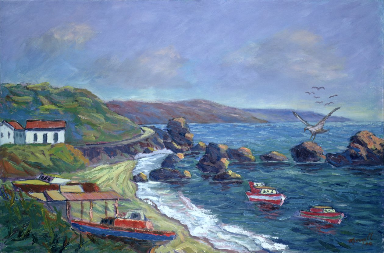Fishermen&39;s Rocks，2004（画布上的丙烯酸） 作者 卡尔顿·穆雷尔