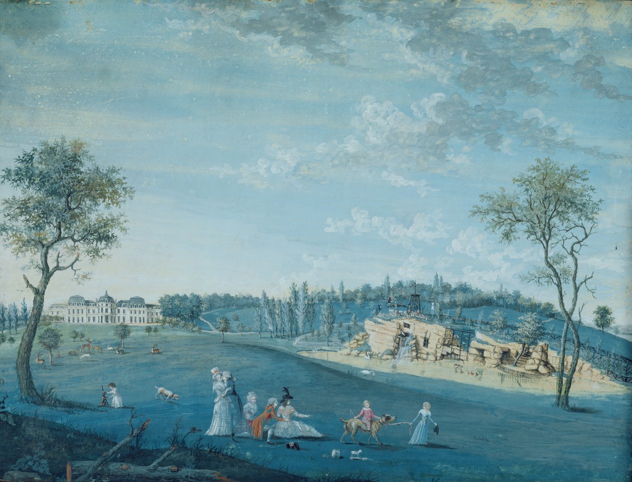 岩石，Parc du Raincy 作者 路易斯·卡罗吉斯·迪·卡蒙泰勒