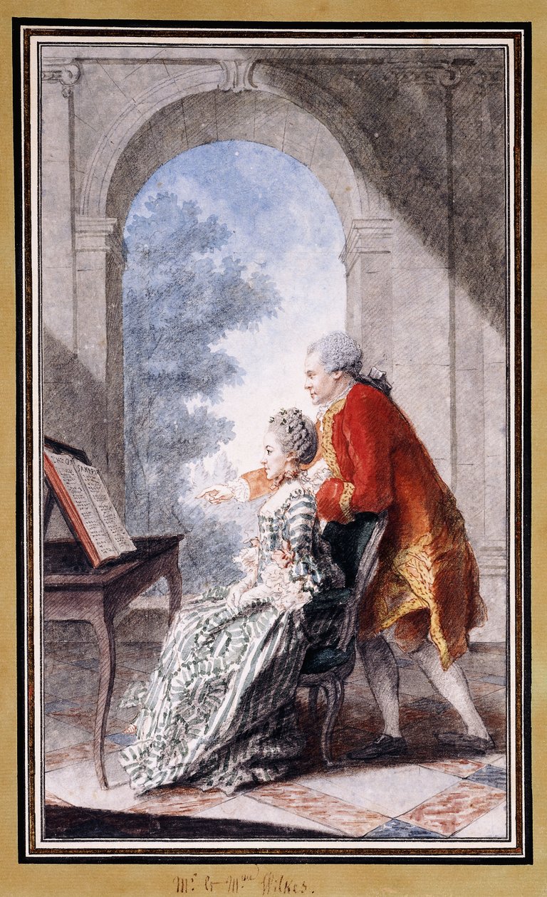 John Wilkes和Gertrude Carmontelle小姐， 作者 卡蒙泰尔