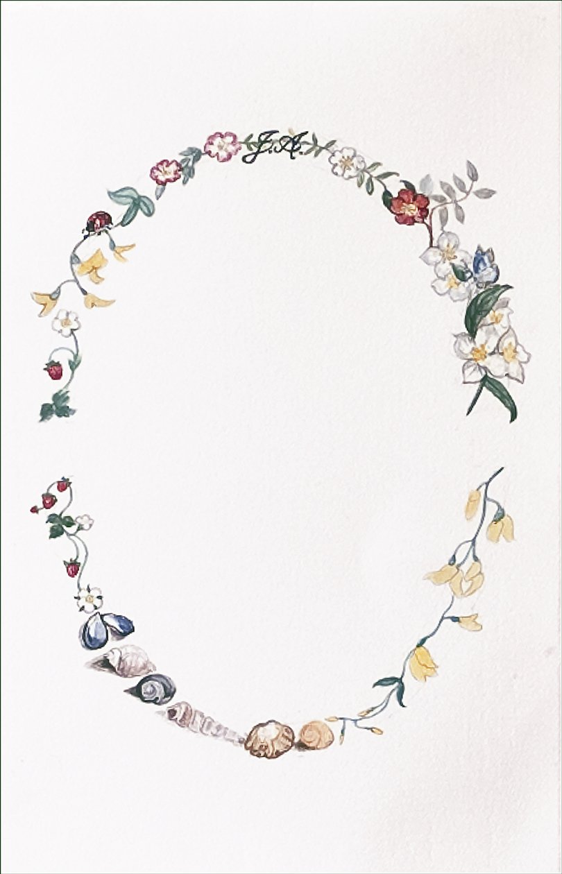 Jane Austen Garland，2008（wc＆paper on paper） 作者 卡罗琳·赫维·巴瑟斯特