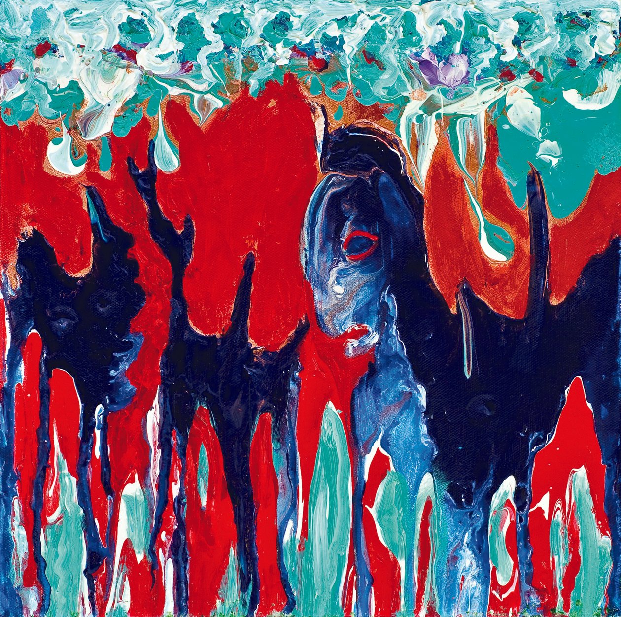 变异兽，2011 年（丙烯酸画布） 作者 卡罗琳·玛丽·克莱菲尔德