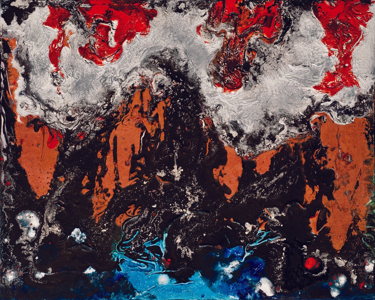 元素狂想曲》，2012 年（布面丙烯和水粉画） 作者 卡罗琳·玛丽·克莱菲尔德