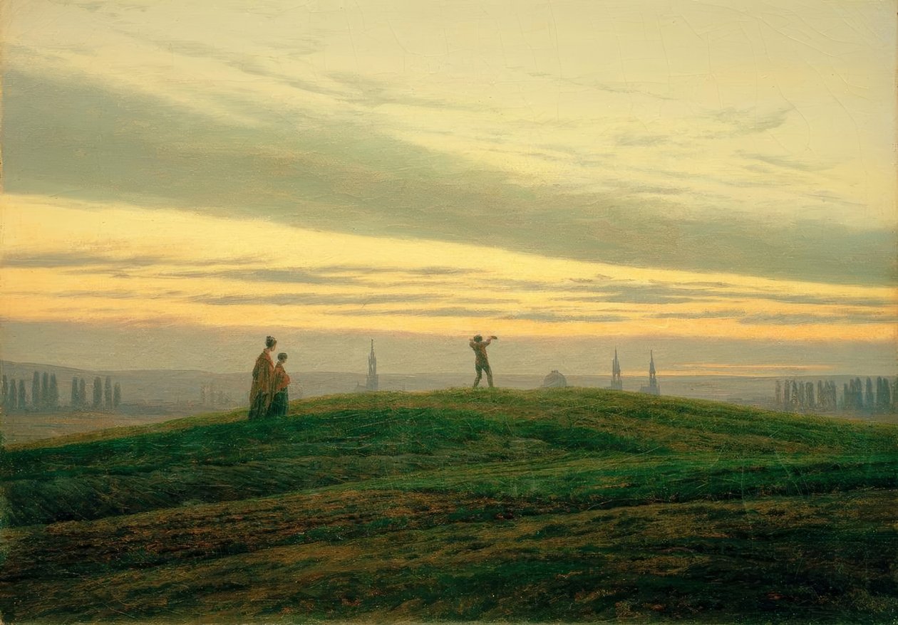 傍晚的星星 作者 卡斯珀·大卫·弗里德里希（Caspar David Friedrich）