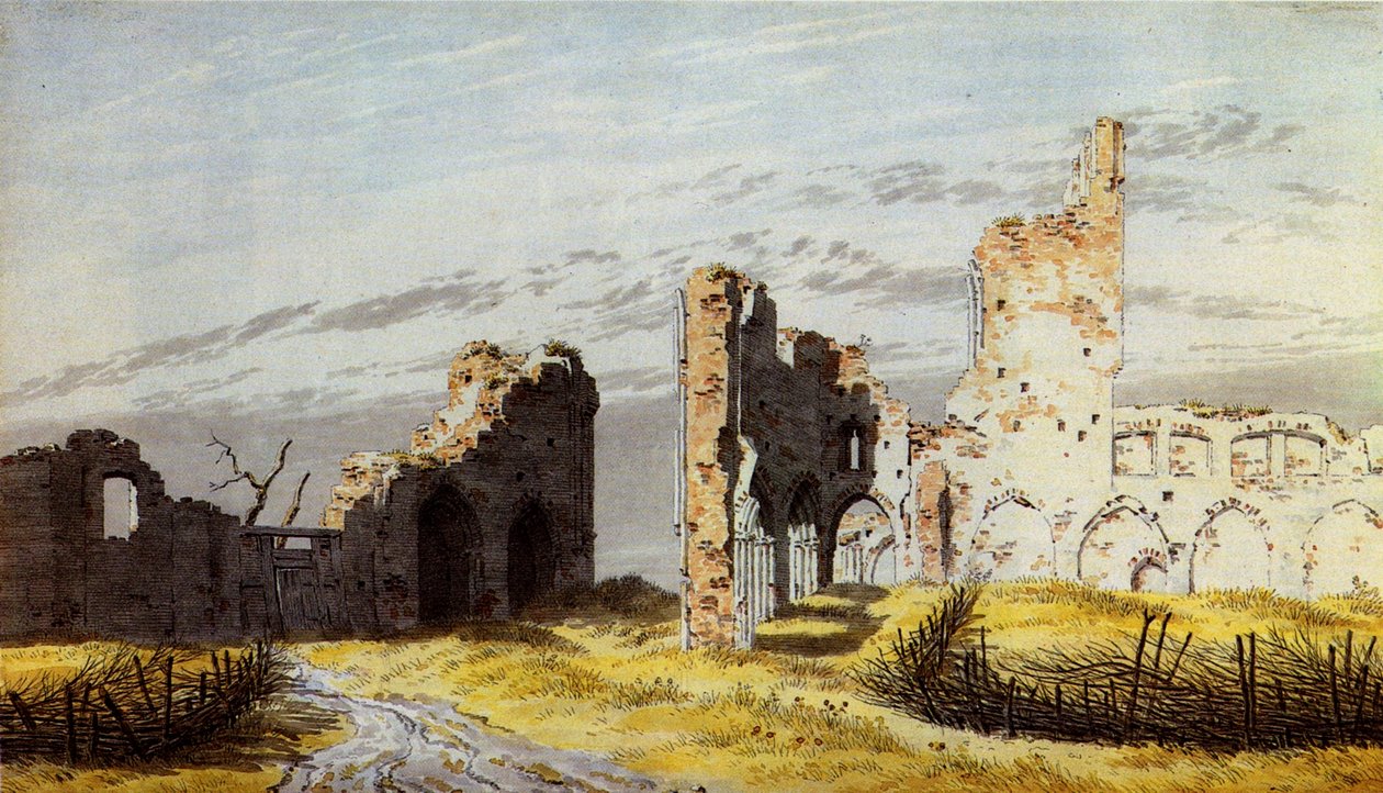 埃尔德纳修道院的废墟 作者 卡斯珀·大卫·弗里德里希（Caspar David Friedrich）