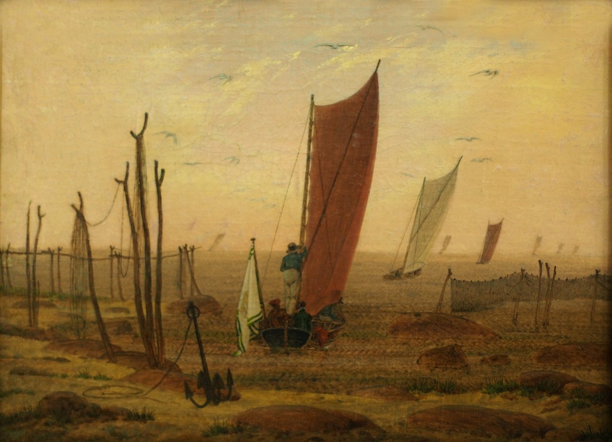 早上（船的出口） 作者 卡斯珀·大卫·弗里德里希（Caspar David Friedrich）
