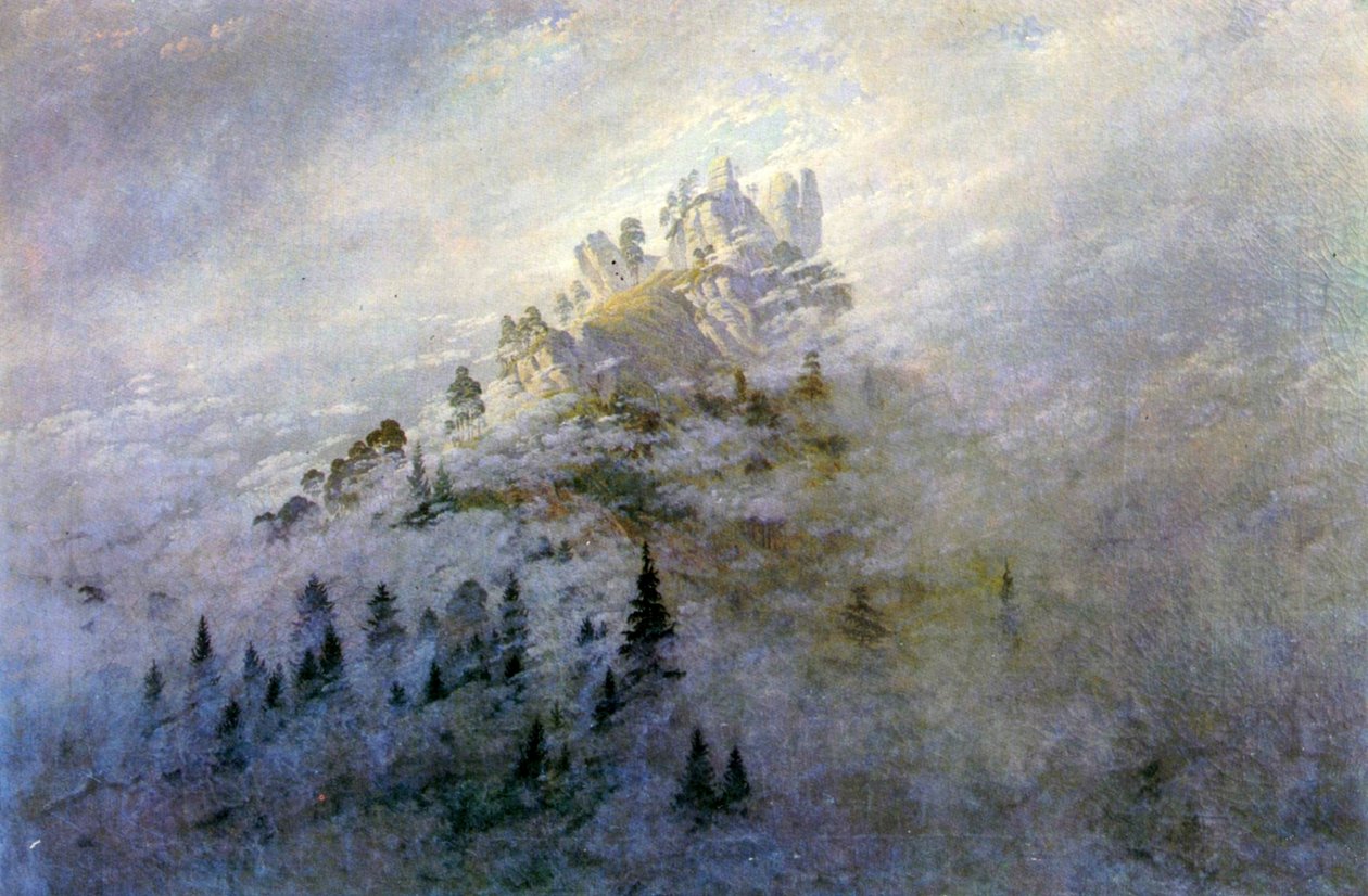 晨雾在山上 作者 卡斯珀·大卫·弗里德里希（Caspar David Friedrich）
