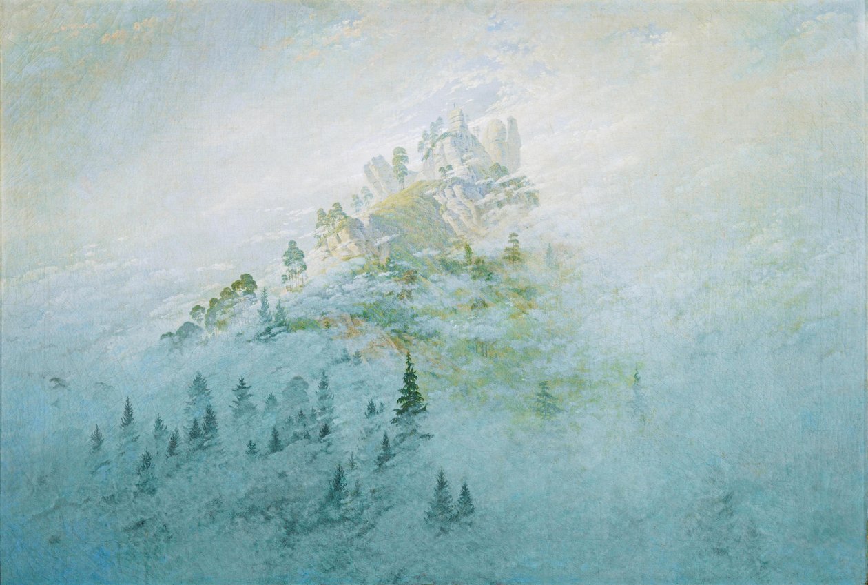 晨雾在山上 作者 卡斯珀·大卫·弗里德里希（Caspar David Friedrich）